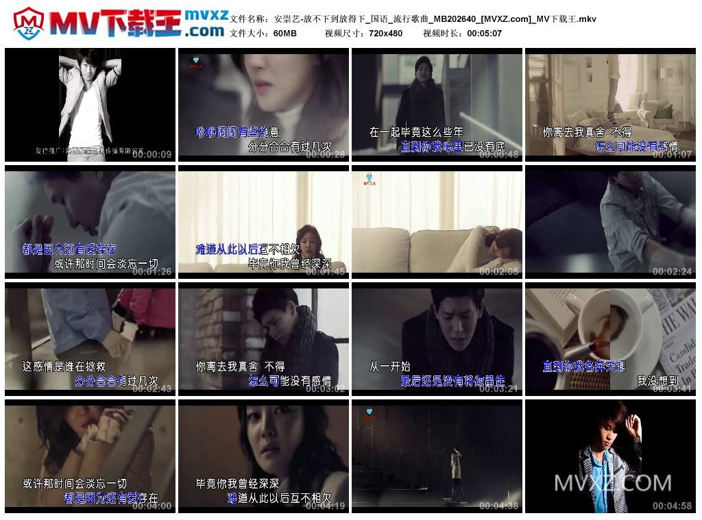 安崇艺-放不下到放得下_国语_流行歌曲_MB202640